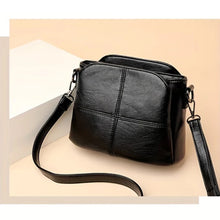 Daily Minimalist Small Square Leather Shoulder Bag Smooth Metal Buckles, Casual Crossbody Bag for Women Street Matching