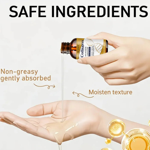 SEYHZE Collagen Essence Serum – A skincare product formulated with collagen, ceramides, aloe vera, and centella asiatica. Design