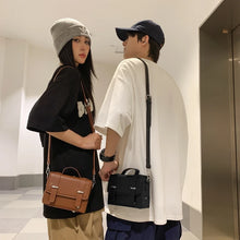 Minimalist Unisex Shoulder Bag Fashionable PU Leather Crossbody Bags Small Flip Style Messenger Bags for Women Designer Handbag