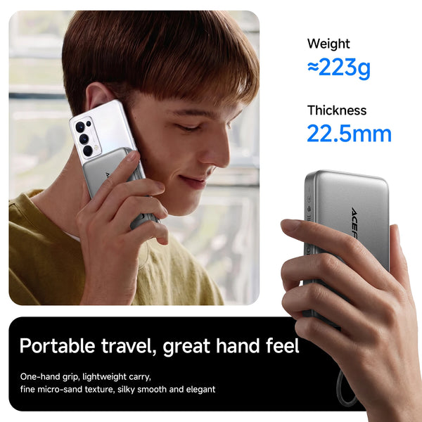 ACEFAST CCC 22.5W 10000mAh Magnetic Wireless Power Bank For iPhone 17 Pro Max Fast Charging Battery External Battery USB C Cable