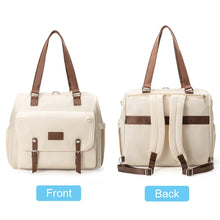 Large Capacity Multifunctional Nylon Mommy Backpack, Vintage Diaper Baby Stroller Changing Pad Fashionable and Large Capacity