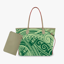 Customized Minimalist Madam Shoulder Tote Bag Green Camo Handbags and Purse Madam 2pcs Cloud Camo PU Leather Purse and Wallet
