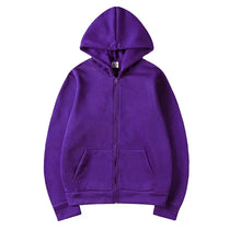 Oversize Women Hoodies Casual Solid Zip Up Hooded Sweatshirt Harajuku Korean Loose Couple Hoodie Jacket Coat Streetwear