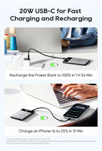 KUULAA Qi2 Magnetic Power Bank 5000mah 15W Wireless Charging 22.5W Wired Charge Qi2-Certified for iPhone 17 16 15 14 13 Pro Max