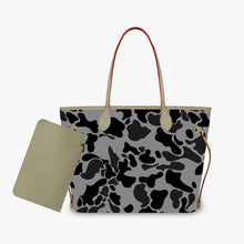Customized Minimalist Madam Shoulder Tote Bag Green Camo Handbags and Purse Madam 2pcs Cloud Camo PU Leather Purse and Wallet