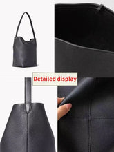 Minimalist Bucket Handbag Tote Bag PU Leather Commuter Shoulder Bag Large Capacity Autumn Winter Fashion Simple Women's Bag
