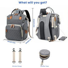 Lightweight Baby Changing Bag Unisex Backpack Nappy Bags Diaper Travel Bag for Mom and Dad | Pacifier Holder