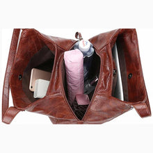 Women Soft PU Leather Tote Bag Vintage Shoulder Handbag Minimalist Top Handle Casual Everyday Purse
