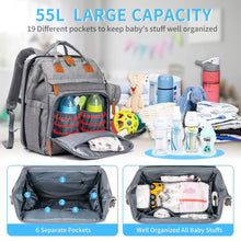 Changing Bag Backpack Baby Changing Backpacks with Large Capacity Portable Travel Nappy Bag with Foldable Cot with Multifunctional Baby Bags and Mobile Changing Mat Baby Bed Backpack