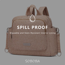 Soboba Women's Diaper Backpack Large Capacity with Stroller-Hanging Straps Portable Light Nappy Changing Bag for Babies