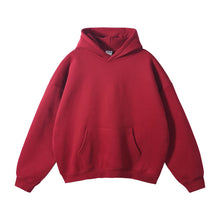 ZODF New Thick 350gsm Fleece Hooded Hoodies For Men Unisex Winter Oversized Loose Basic Solid Sweatshirts Pullovers Coats HY0631