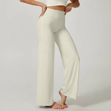 High Waisted Straight Leg Yoga Pants for Women, Naked Feeling Butt Lifting Loose Fit Workout Trousers, Slimming Gym Pants