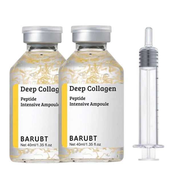 Korean Silk Collagen Essence Serum 40ml Deep Peptide Intensive Revitalizing Face Cream Anti-Wrinkle Firming Lifting Skin Care