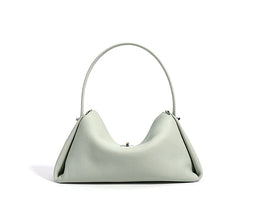Minimalist Lady Soft Genuine Leather Pillow Crossbody Bag Women's Convertible Shoulder Bags 2026 New Chic Solid Color Handbag