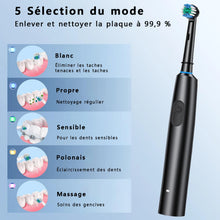 Electric Toothbrush Rotary Cleaning Teeth Brush Waterproof Electronic Tooth Brush With Timer Rechargeable Toothbrush with 8 Head