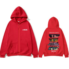 Rock Band Gorillaz Demon Days Eyes Graphic Zipper Hoodie Men Hip Hop Fashion Oversized Zip Up Jacket Unisex Zip Up Sweatshirt