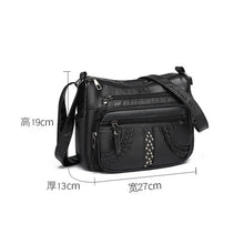 1pcs PU Leather Soft Multi-Pocket Crossbody Bag Large Capacity Minimalist Casual Shoulder Fashionable shoulder bag