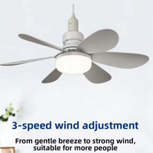 LED Ceiling Fan Light E27 with Remote Control 3 Colors for Dimmable Suitable for Living Room Bedroom Kitchen Study Household Use