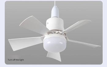 LED Ceiling Fan With Light E27 Socket Remote Control Dimmable 30W Modern Smart Wireless Fans Lighting For Bedroom Garage Kitchen