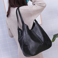 Women Soft PU Leather Tote Bag Vintage Shoulder Handbag Minimalist Top Handle Casual Everyday Purse