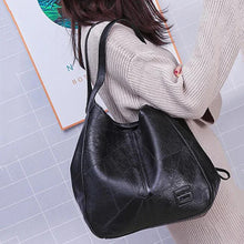 Women Soft PU Leather Tote Bag Vintage Shoulder Handbag Minimalist Top Handle Casual Everyday Purse