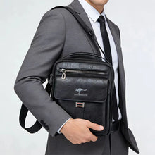 Daily Wear Minimalist Leather Shoulder Bag Metal Buckle Closure, Simple Vertical Crossbody for Men Casual Street Matching