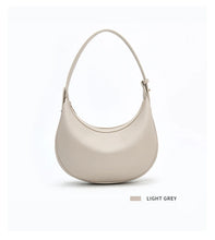 FOXER Women's Shoulder Bag PU Leather New Lady Crescent Underarm Bag Fashion Minimalist Crossbody Bag for Daily Casual Outfit