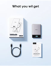 KUULAA Qi2 Magnetic Power Bank 5000mah 15W Wireless Charging 22.5W Wired Charge Qi2-Certified for iPhone 17 16 15 14 13 Pro Max
