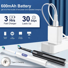 Electric Toothbrush Rotary Rechargeable Electric Toothbrush for Adults Rotating Electric Toothbrushes with 8 Soft Brush Heads