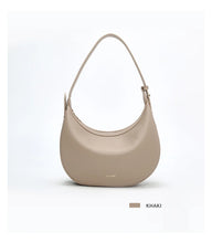 FOXER Women's Shoulder Bag PU Leather New Lady Crescent Underarm Bag Fashion Minimalist Crossbody Bag for Daily Casual Outfit