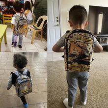 Cute Excavator Graphic Backpack for 2-4 Years Old Kids Kindergarten Backpack Children School Bags Baby Toddler Diaper Bags