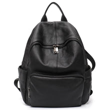 Natural Cowhide Backpack for Women&men Minimalist Design Casual Daily Versatile College Students' Shoulder Bags Travel Knapsack