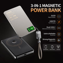 Magnetic Wireless Powerbank Qi 2.1 USB-C Fast Charging External Battery for iPhone 12-17 Pro Airpods Watch Xiaomi 10000mAh