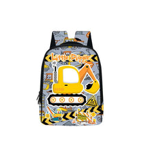 Cute Excavator Graphic Backpack for 2-4 Years Old Kids Kindergarten Backpack Children School Bags Baby Toddler Diaper Bags
