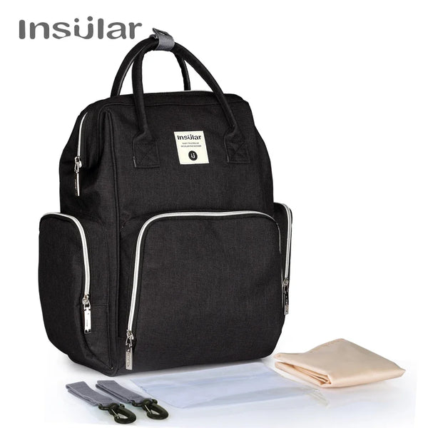 Insular Thermal Bag For Baby Strollers And Feeding Bottles Baby Diaper Backpack Mother Nappy Travel Bags Baby Nappies Handbag