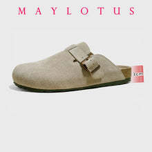 New Boston Clogs Slippers For Women Men Cork Sandals Femme Hombre Suede Mules Slides With Arch Mujer Zuecos Shoes