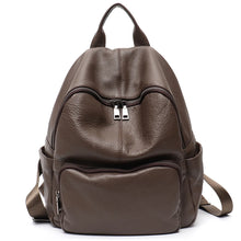 Natural Cowhide Backpack for Women&men Minimalist Design Casual Daily Versatile College Students' Shoulder Bags Travel Knapsack