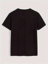 Men's 100% Pure Cotton Summer Loose Oversized Casual Paris Letter Printed Sports Round Neck Short Sleeved T-Shirt Top