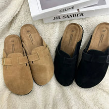 New Boston Clogs Slippers For Women Men Cork Sandals Femme Hombre Suede Mules Slides With Arch Mujer Zuecos Shoes