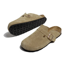 New Boston Clogs Slippers For Women Men Cork Sandals Femme Hombre Suede Mules Slides With Arch Mujer Zuecos Shoes