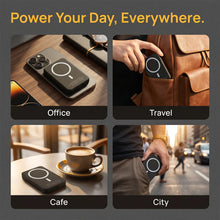 5000mAh Magnetic Wireless Power Bank, Compact Portable Fast Charging External Battery, Mini Phone Charger for iPhone 12 13 14 15 Pro Pro Max