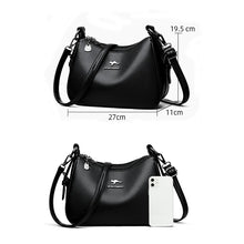 Luxury Designer Women's Handbag High-Quality Leather Retro Minimalist Crossbody Shoulder Bag Female Purse