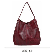 Women Soft PU Leather Tote Bag Vintage Shoulder Handbag Minimalist Top Handle Casual Everyday Purse