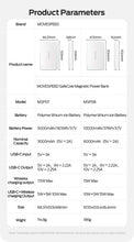 【CCC】MOVESPEED P07 Semi-Solid-State Battery Power Bank 10000mAh 5000mAh Magnetic Wireless Charge Powerbank for iPhone 17 16 15