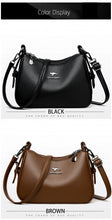 Luxury Designer Women's Handbag High-Quality Leather Retro Minimalist Crossbody Shoulder Bag Female Purse
