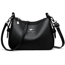 Luxury Designer Women's Handbag High-Quality Leather Retro Minimalist Crossbody Shoulder Bag Female Purse