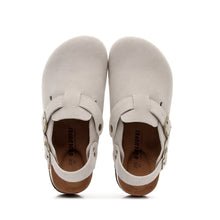 Women's Suede Clogs - Adjustable Slingback Clog Sandal with Buckle, Memory Foam, Wide Widths