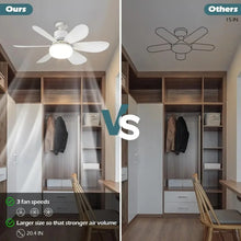 Ceiling Fan Light LED 30W 40W Simple Lights with E27 Remote Control for Home Living Room Study Household Decorative Fan Lighting