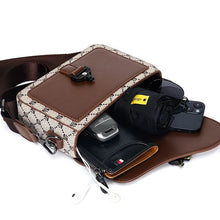 High-End Men's Stylish Crossbody Bag PU Leather Sling Bag Minimalist Business Shoulder Bag Perfect for Daily Commute Travel