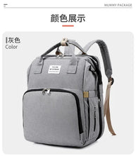 Large Capacity Mommy Diaper Backpack with Changing Mat Foldable Baby Bed Nursing Bag for Milk Bottle Storage